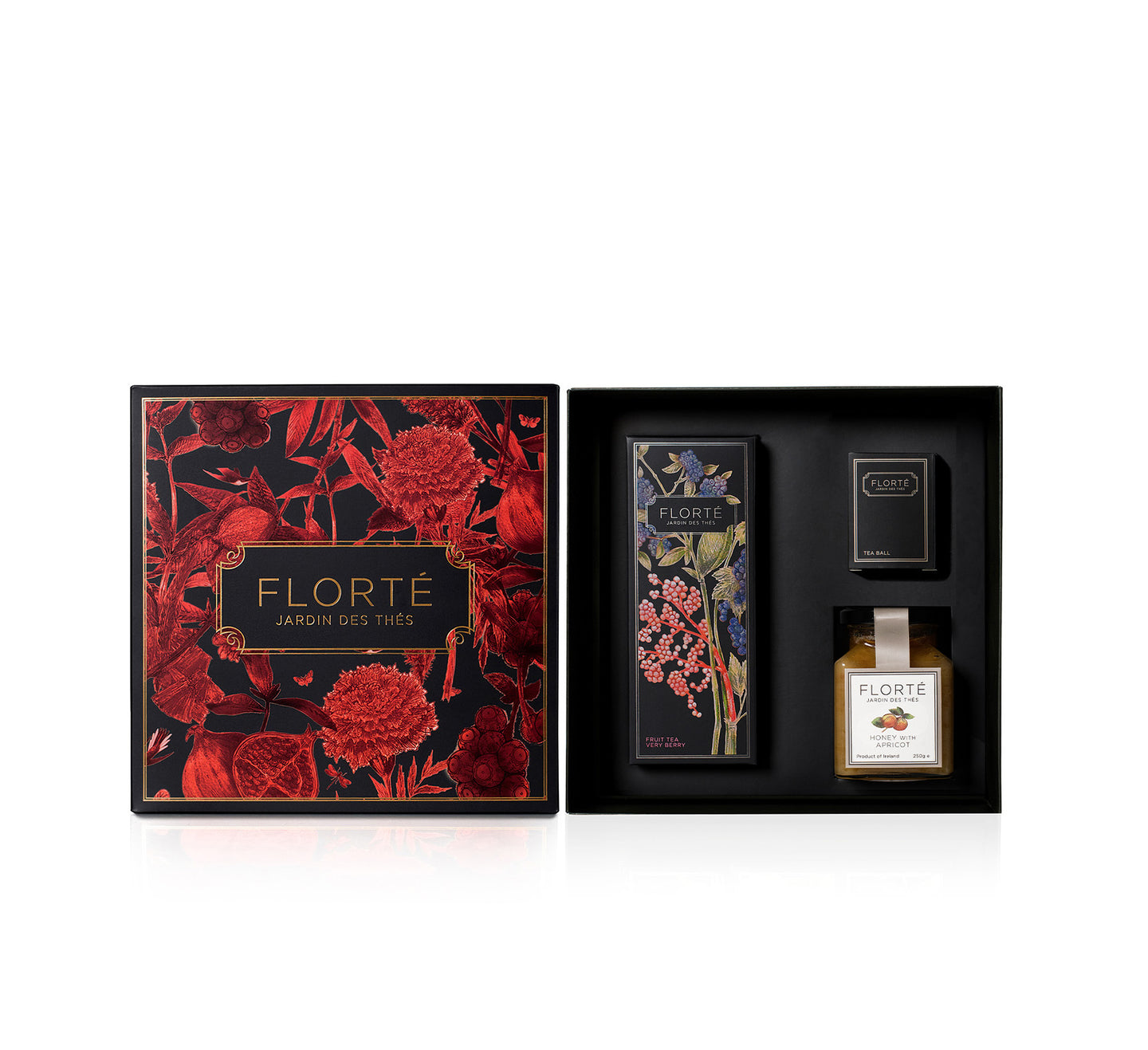 Florté Gift Set with 1 Loose Tea, 1 Fruit Honey & 1 Tea Strainer