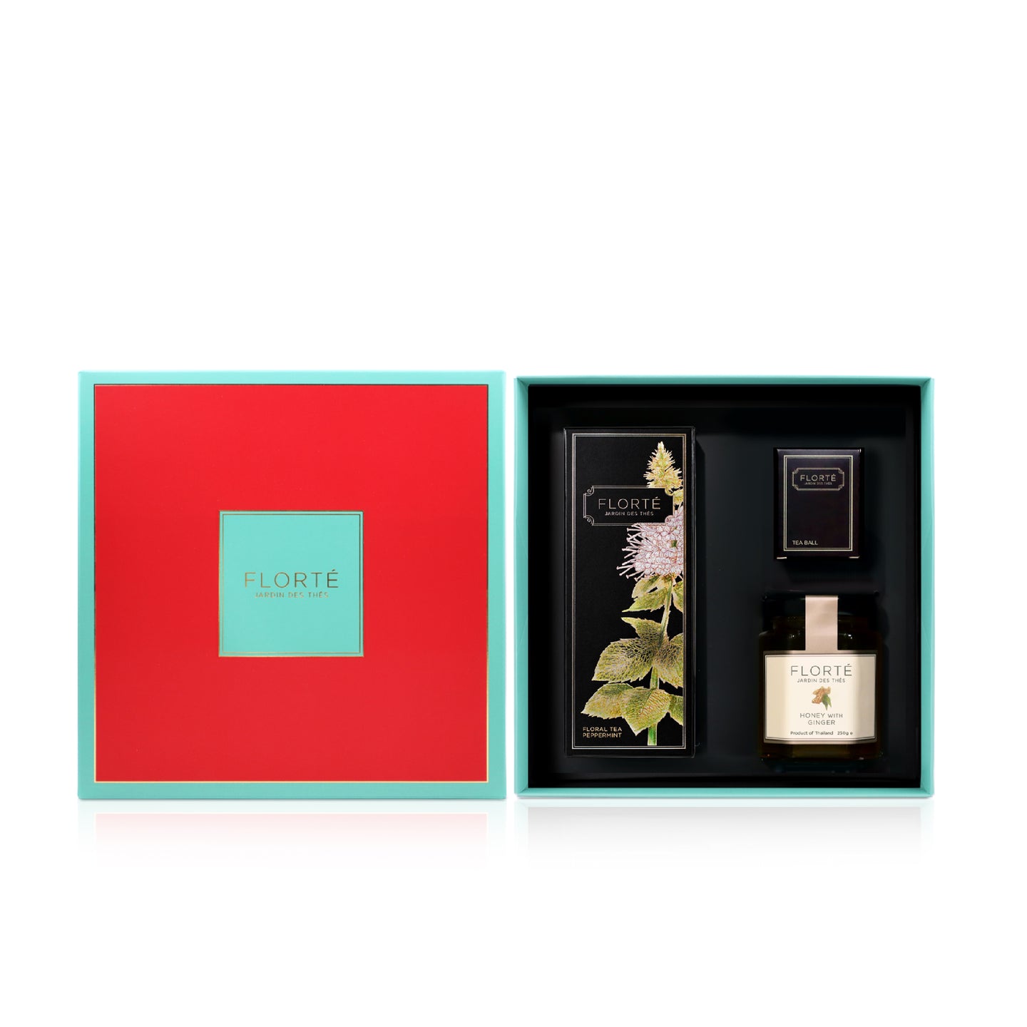 Florté Gift Set with 1 Loose Tea, 1 Fruit Honey & 1 Tea Strainer